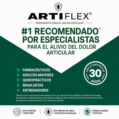 ARTIFLEX 🐝Recupera la movilidad de tus manos y rodillas en menos de 15 minutos, sin tomar pastillas que destruyan tu estomago