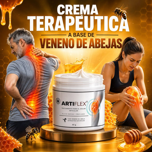 ARTIFLEX 🐝 Crema Terapéutica de Veneno de Abeja      Alivio Instantáneo